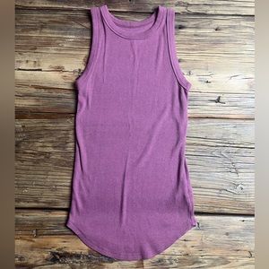 High Neck Ribbed Tank Top